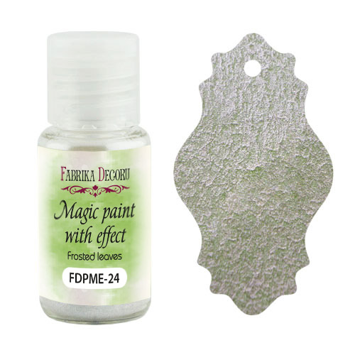 Sucha farba Magic paint z efektem Szron na liściach, 15 ml - Fabrika Decoru