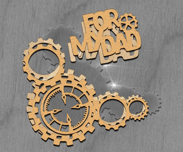 Mega shaker dimension set, 15cm x 15cm, Figured frame Gears - foto 3