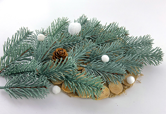 Set aus künstlichen Weihnachtsbaumzweigen, Blau, 20 Stück - foto 2  - Fabrika Decoru