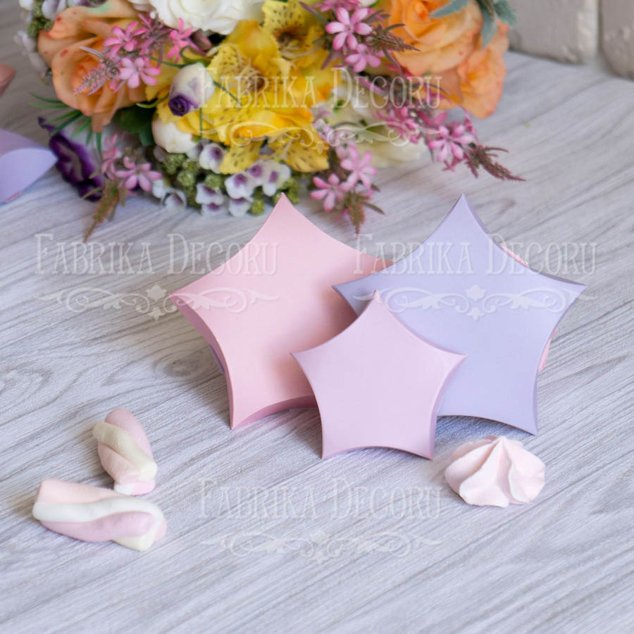 Stars maxi set of cardboard blanks for gift wrapping, 6 pcs, 105х20 mm - foto 2