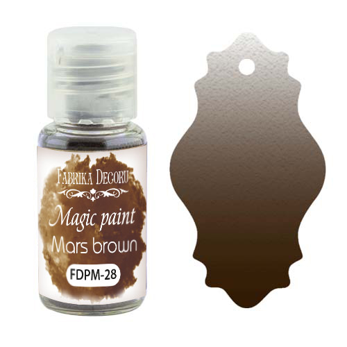 сухая краска magic paint марс коричневый 15мл фабрика декору