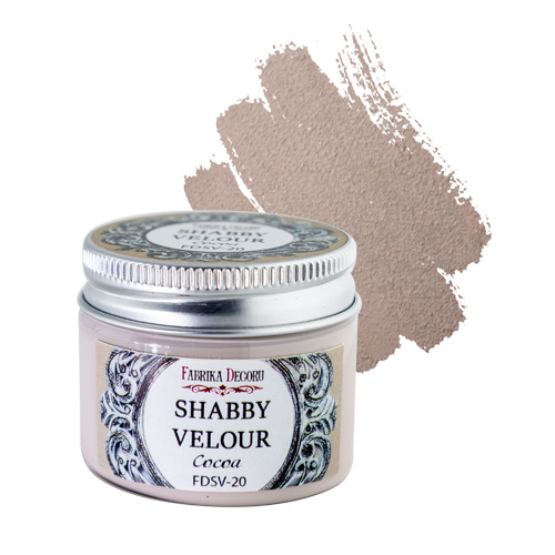 Shabby Veloursfarbe Cocoa - Fabrika Decoru