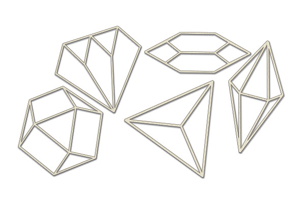 Spanplatten-Set "Crystals 3" #376 - Fabrika Decoru