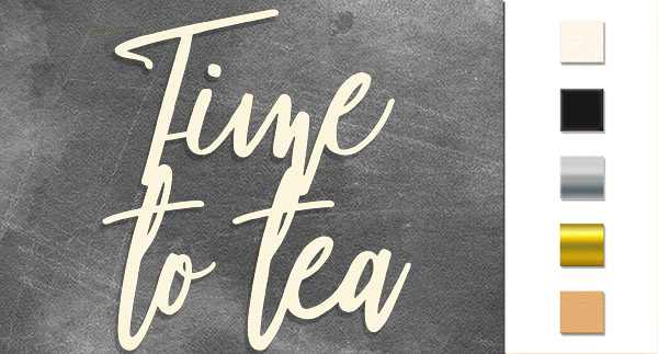 Spanplatten-Set "Time to tea" - Fabrika Decoru