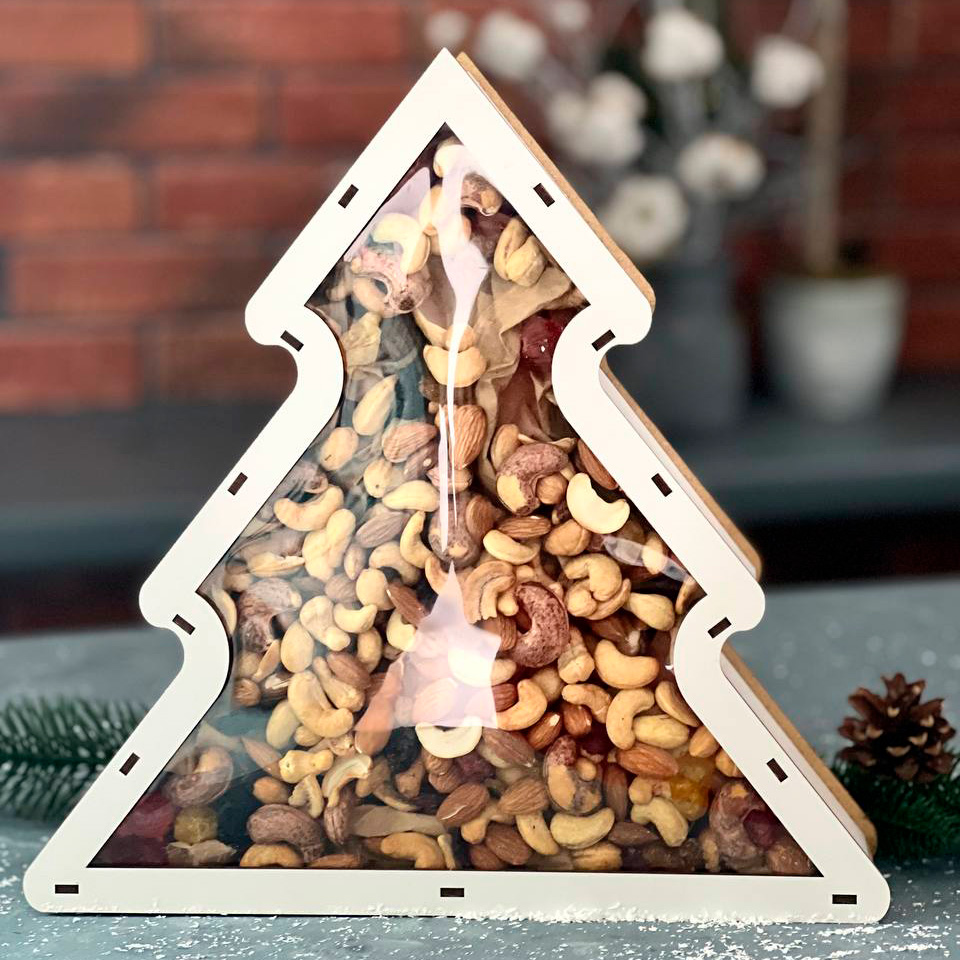 Gift box for sweets and presents, “Christmas Tree”, size XL: 30cm x 30cm x 7cm - foto 0