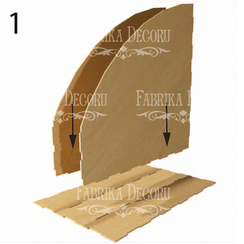 Настольный органайзер на 3 секции для бумаг формата А3, Скрап бумаги 30.5х30.5 см, #012 - Фото 4