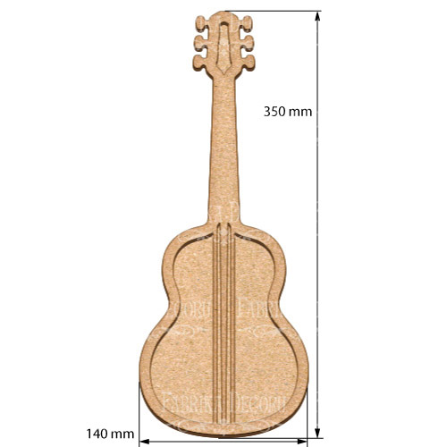  Art board Guitar 14х35 cm - foto 0