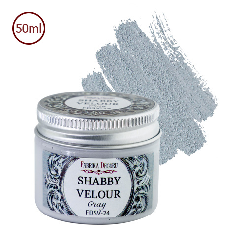 Shabby velour paint Gray