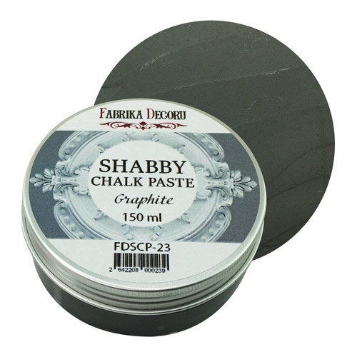 Shabby Kreidepaste Graphit 150 ml - Fabrika Decoru