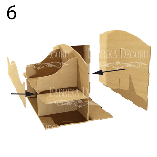 Desk organizer kit cosmetic accessories, bijouterie or stationery, DIY kit #018 - foto 8