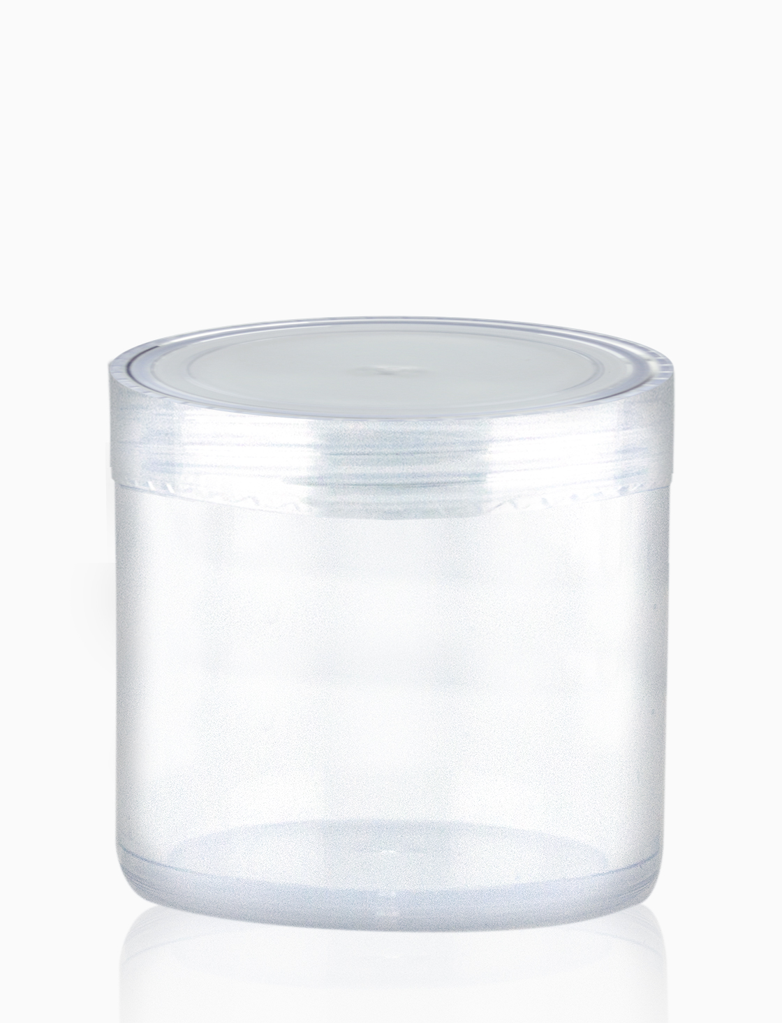 Plastic Jar 20 ml, transparent, with screw cap