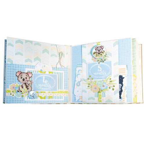 Kinderalbum für Scrapbooking "Puffy Fluffy boy", DIY-Kreativ-Set, 20cm x 20cm, #04 - foto 3  - Fabrika Decoru