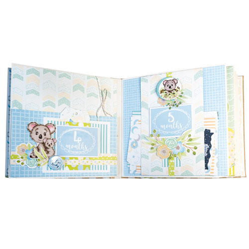 Children's photoalbum "Puffy Fluffy boy", 20cm x 20cm, DIY creative kit #04 - foto 3