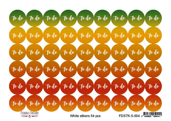 набор наклеек для журналинга и планеров #5-004