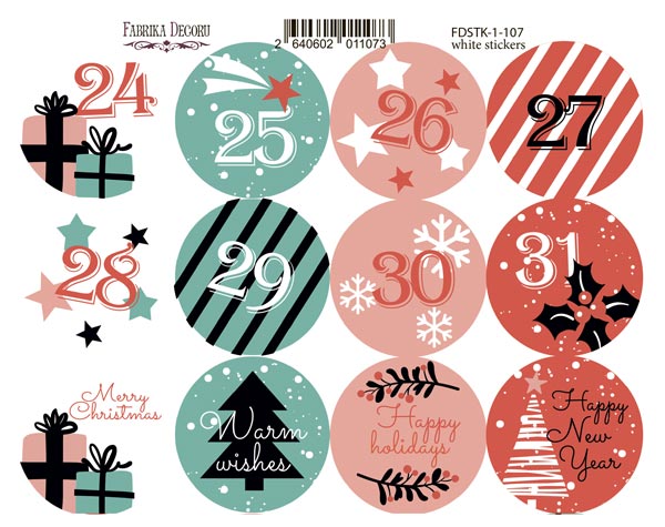 Journaling stickers set #1-107