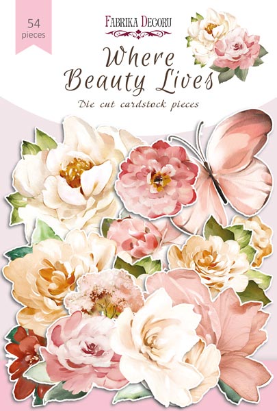 набор высечек, коллекция where beauty lives, 54 шт