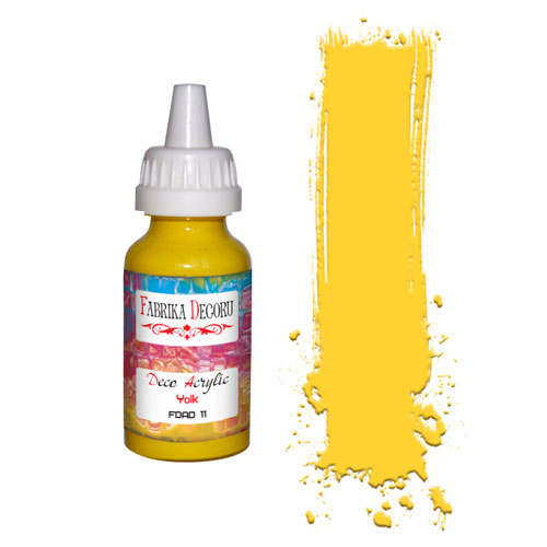 Acrylfarbe Eigelb 40 ml - Fabrika Decoru