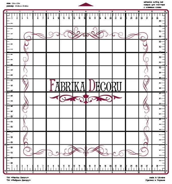 Ersatz-Schneidematte für Cameo, Cricut-Schneidwerkzeuge, Größe 12" x 12" Farbe transparent - Fabrika Decoru