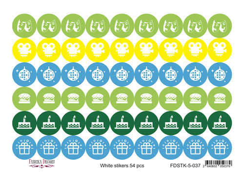 Set of stickers for journaling and planners #5-037