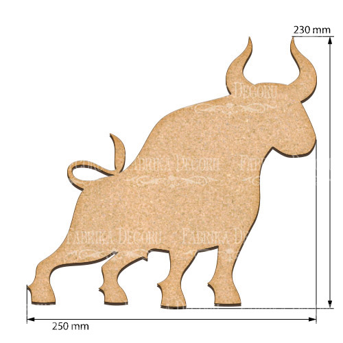  Art board Bull 25х23 cm - foto 0