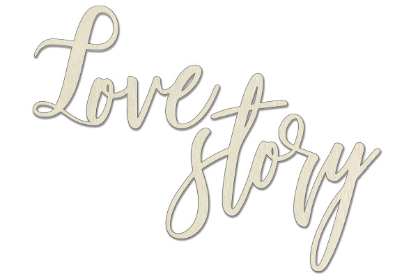 Chipboards set "Love story 1"