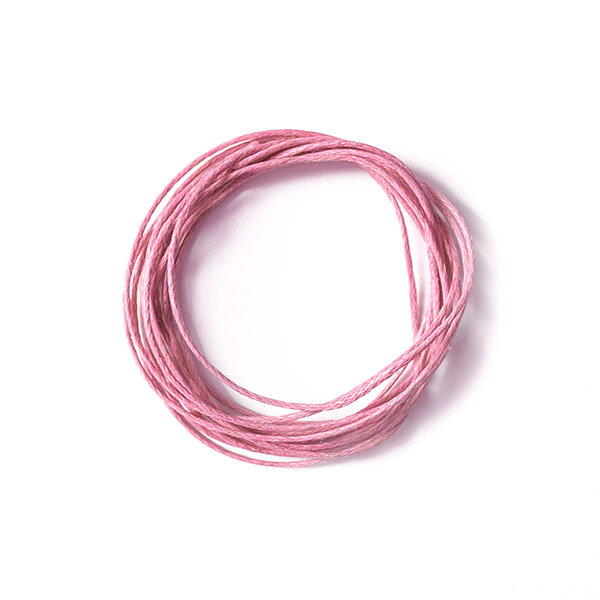 Runde Wachsschnur, d=1mm, Farbe Pink - Fabrika Decoru