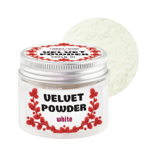 Velvet powder, color white, 50 ml