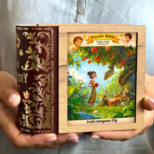 Пазлы с фигурками "Змей искушает Еву", #004 - Фото 2