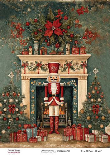 декупажная карта «рождественская сказка» #000765, 21см x 29,7см фабрика декору