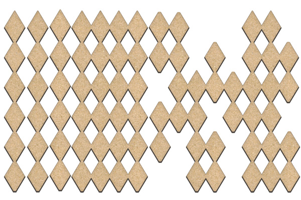 set of mdf ornaments for decoration #200