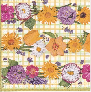 Decoupage-Serviette "Frühlingsblumen 2"