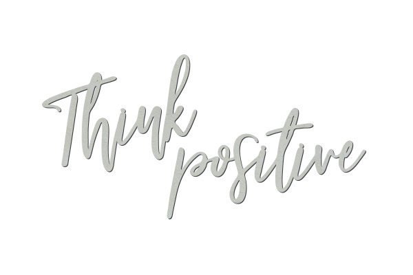 Chipboard "Think positive" #446 - foto 0