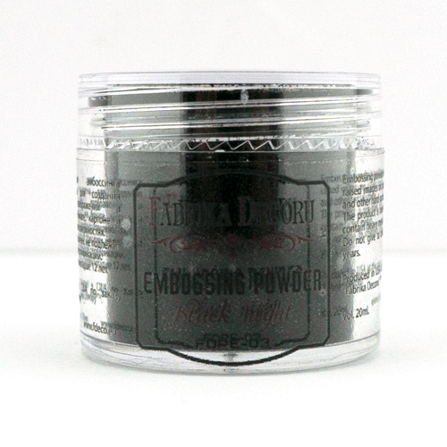 Puder do embossingu Czarna noc, 20ml - Fabrika Decoru