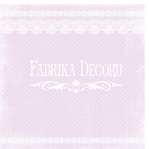 Blatt doppelseitiges Papier für Scrapbooking Shabby Dreams #4-03 12"x12" - foto 0  - Fabrika Decoru