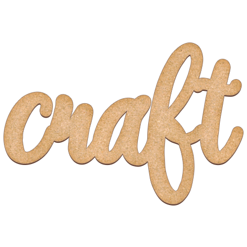 Art board with word "Craft", 33,5cm х 22,5cm