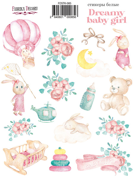 Kit of stickers Dreamy baby girl #085