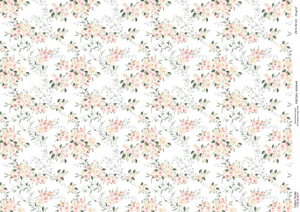 Karta do decoupage #0649, 29,7x42cm - Fabrika Decoru
