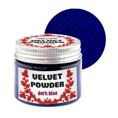 Velvet powder, color dark blue, 50 ml