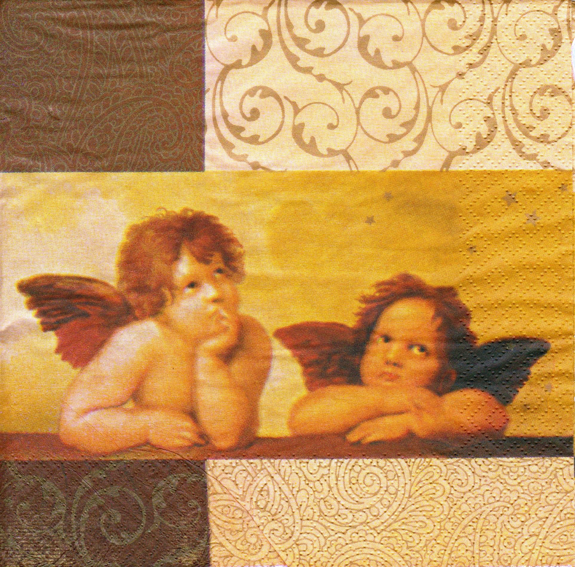 Decoupage napkin "Angels"