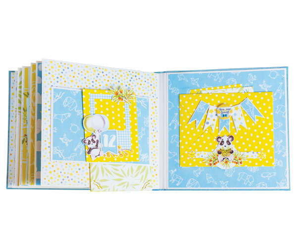 Children's photoalbum "Baby boy", 20cm x 20cm, DIY creative kit #01 - foto 3