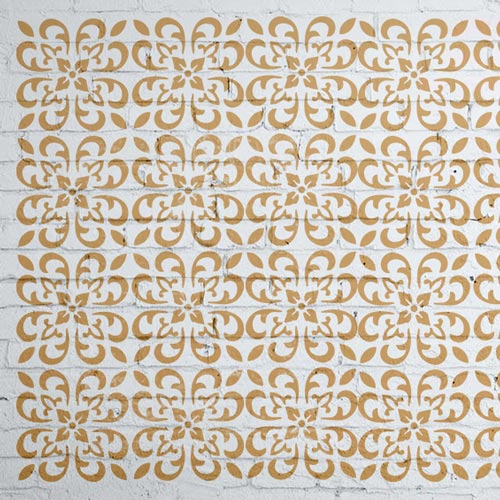 Stencil for crafts 15x20cm "Baroque style mini background" #317 - foto 1