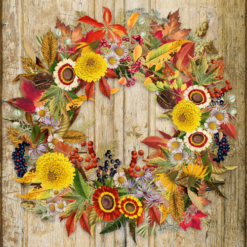 Doppelseitiges Scrapbooking-Papierset Botanisches Herbsttagebuch, 20 cm x 20 cm, 10 Blätter - foto 7  - Fabrika Decoru