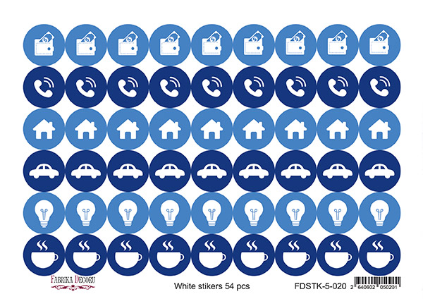 Set of stickers for journaling and planners #5-020