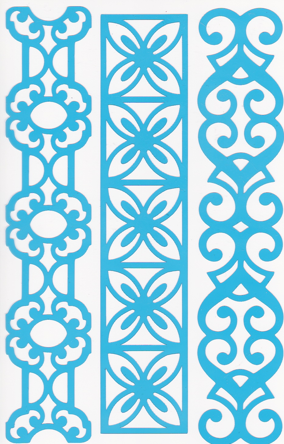 Bastelschablone 4x25cm "Borders 1" #056 - Fabrika Decoru