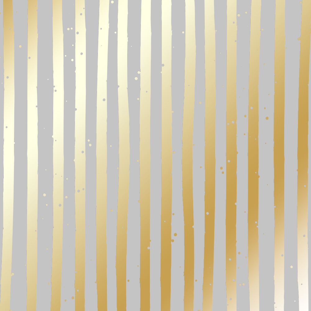 лист односторонней бумаги с фольгированием, дизайн golden stripes gray, 30,5см х 30,5 см