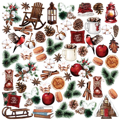 Double-sided scrapbooking paper set Bright Christmas 12"x12" 10 sheets - foto 11