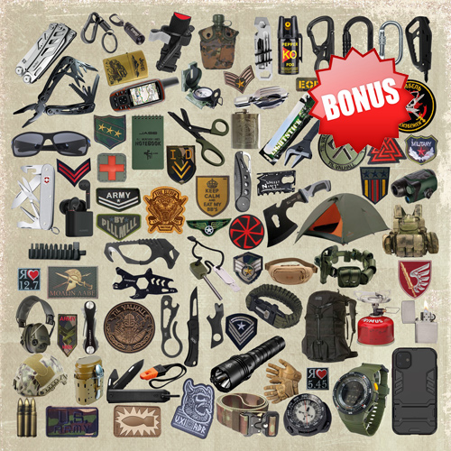 Doppelseitiges Scrapbooking-Papier-Set im Militärstil, 30,5 x 30,5 cm, 10 Blatt - foto 12  - Fabrika Decoru