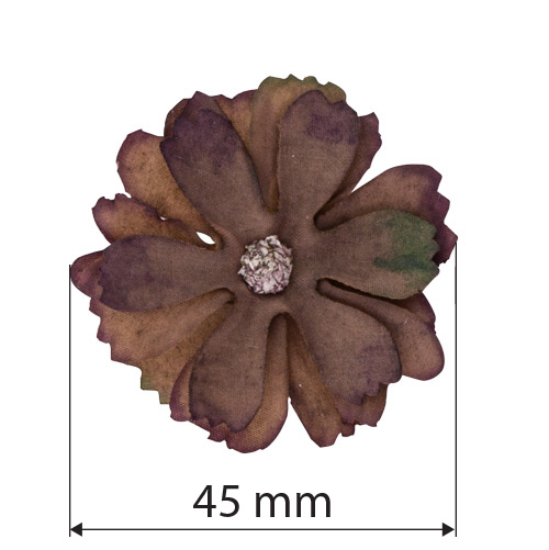 Квітка ромашки бордово-баклажанова, 1шт - фото 1