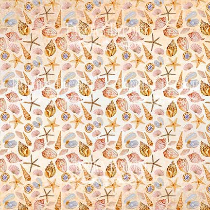 Лист двусторонней бумаги для скрапбукинга "Sea Breeze" 20,5х20,5 см - Фото 0