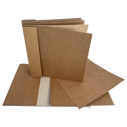 Blank kraft scrapbook album (photo album), 20cm x 20cm, 6 sheets - foto 0